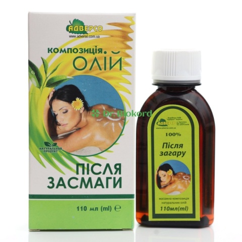 Olejek do Ciała po Opalaniu, 100% Naturalny, Adverso