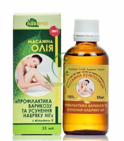 Olejek na Żylaki i Obrzęki Nóg, 55 ml