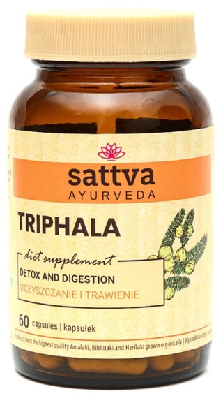 TRIPHALA Suplement Diety, Sattva, 60 kapsułek