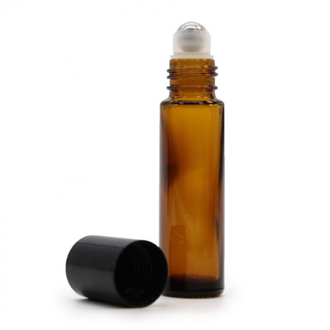 Butelka Szklana Brązowa z Rollerem, 10ml