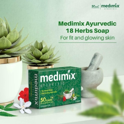Mydełko 18 Ziół do Pielęgnacji Skóry Wrażliwej Medimix, 125g