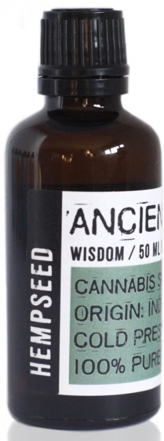 Olej Bazowy z Nasion Konopii, Ancient Wisdom, 50ml
