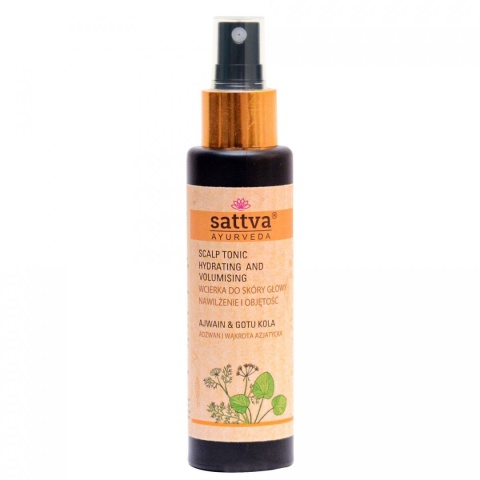 Wcierka do Włosów Ajwain & Gotu Kola - Nawilżenie i Objętość, Sattva, 100ml