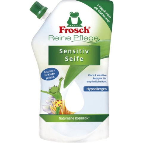 Delikatne mydło w płynie dla dzieci, FROSCH Baby, Zapas, 500 ml