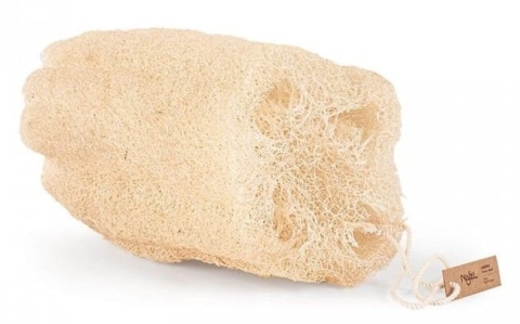 EXTRA DUŻA gąbka Luffa ze sznurkiem, naturalna, złuszczająca gąbka roślinna, 26 cm, Najel