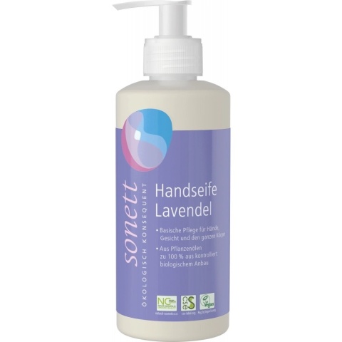 Ekologiczne mydło w płynie LAWENDA, Sonett, 300 ml