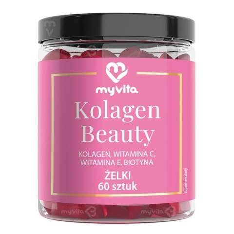 Kolagen Beauty, Żelki, MyVita, 60 szt.