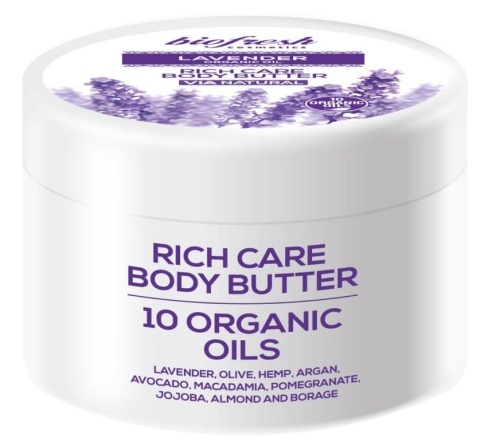 Masło do ciała 10 organicznych olejków Organiczna Lawenda, Biofresh, 300ml