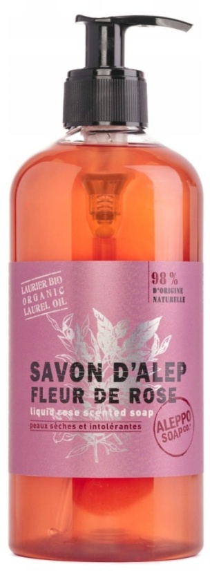 Mydło Aleppo w płynie Kwiat Róży, 500ml