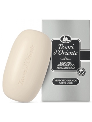 Mydło w Kostce Białe Piżmo, Tesori d'Oriente Muschio Bianco, 125g