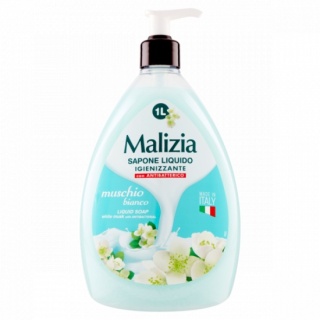 Mydło w Płynie Białe Piżmo Malizia Muschio Bianco, 1 litr