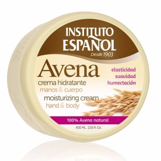 Natłuszczający krem do ciała i rąk na bazie wyciągu z owsa, INSTITUTO ESPANOL AVENA, 400ml