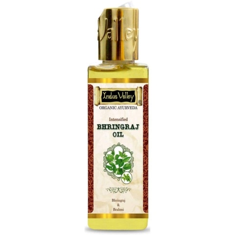 Olejek ziołowy do włosów Bhringraj, Indus Valley, 100ml