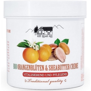 Organiczny krem z kwiatem pomarańczy i masłem shea, Pullach Hof, 250 ml