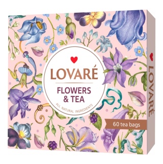 LOVARE Zestaw Herbat FLOWERS&TEA, 12rodzajów po 5szt