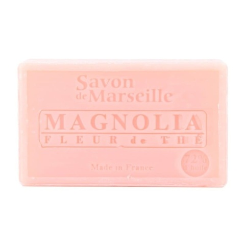 Mydło Marsylskie Prowansalskie MAGNOLIA I KWIAT HERBATY, 72%, Le Chatelard, 100g