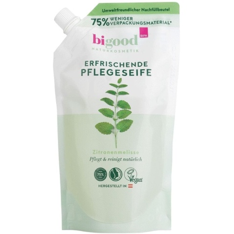 Naturalne Mydło w Płynie z melisą cytrynową, bigood, ZAPAS, 300ml