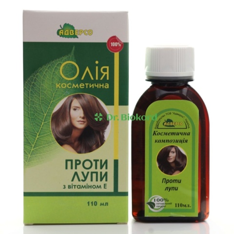 Olejek do włosów kosmetyczny przeciwłupieżowy, Adverso, 110ml