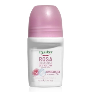 Różany dezodorant w kulce z kwasem hialuronowym, Equilibra, 50 ml