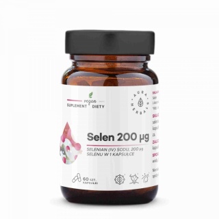 Selen 200 µg, selenian (IV) sodu, Aura Herbals, 60 kapsułek