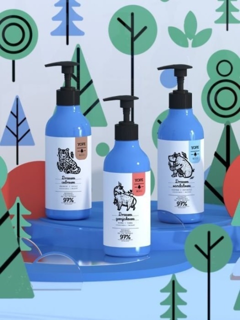 YOPE WOOD Naturalny Żel pod prysznic Drzewo Cedrowe & Jałowiec & Chilli 400ml