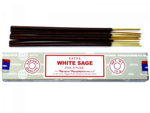 Biała Szałwia Kadzidełka Aromatyczne - White Sage Satya, 15g