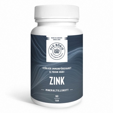 Cynk 25mg, Cytrynian Cynku, ZINK Alg-Börje, 150 tabletek