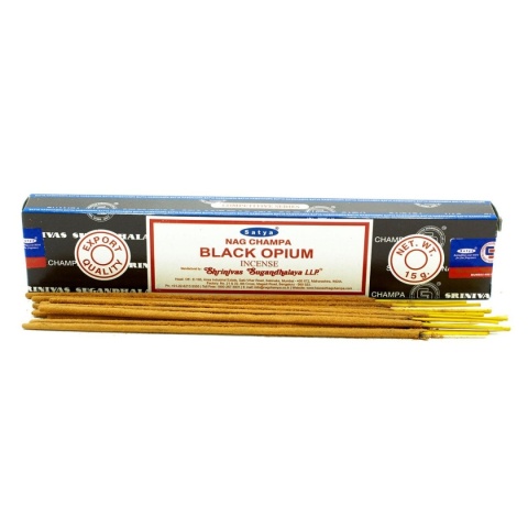 Czarne Opium Kadzidełka Aromatyczne - Black Opium Satya, 15g