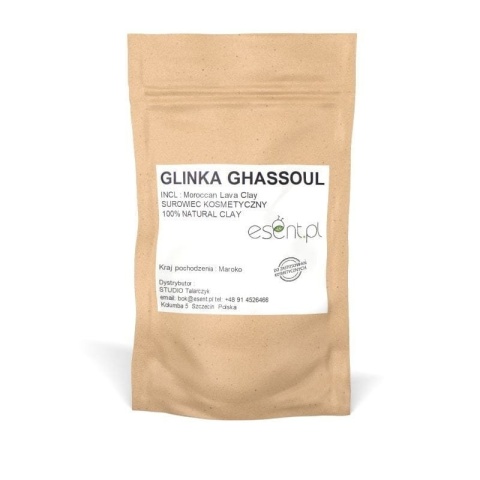 Glinka Marokańska Ghassoul, Certyfikowana, Esent, 100g