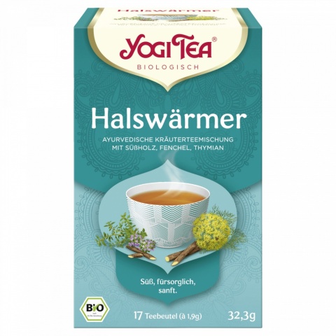 Herbata na podrażnione gardło, Yogi Tea, 17 torebek