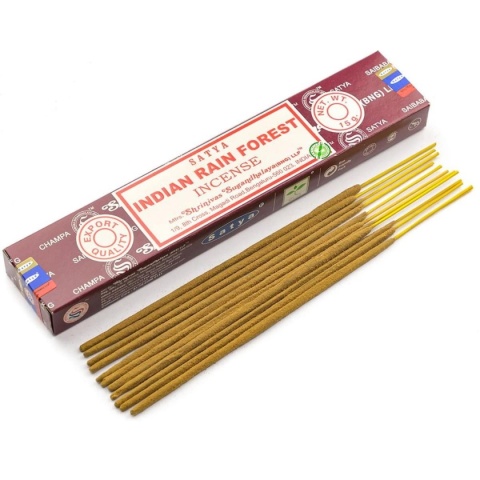 Indyjski Las Deszczowy Kadzidełka Aromatyczne - Indian Rain Forest Satya, 15g