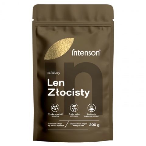 Len Złocisty Mielony Odtłuszczony, Intenson, 200g