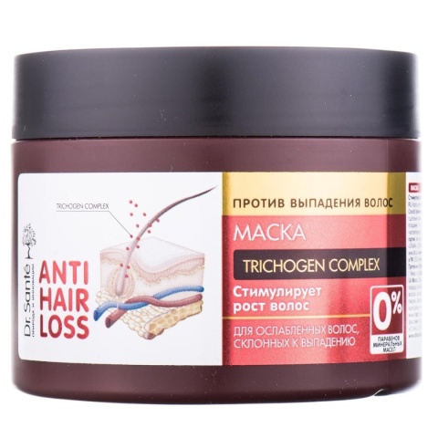Maseczka Przeciw Wypadaniu Włosów Anti Hair Loss, Seria Dr. Sante, 300ml