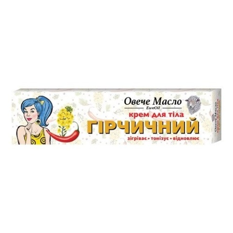 Musztardowy krem do ciała, EweOil, 44ml