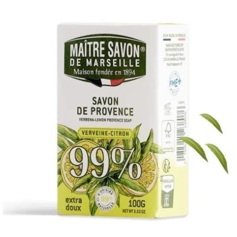 Mydło prowansalskie Werbena Cytryna, Maitre Savon, 100g