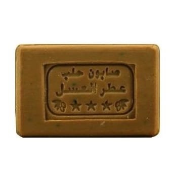 Mydło z Aleppo o zapachu miodu, 10% oleju laurowego, bez opakowania, Janapp, 125g