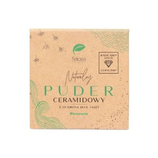 Naturalny Puder Ceramidowy, z ochroną Blue Light, Felicea - 625 medium
