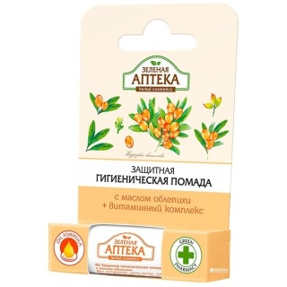 Ochronny Balsam do Ust z Rokitnikiem, Green Pharmacy, 3,6 g