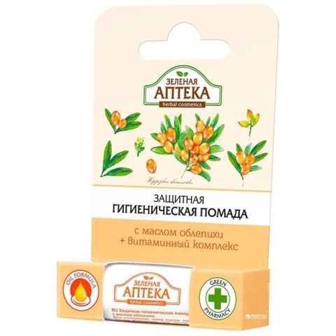 Ochronny Balsam do Ust z Rokitnikiem, Green Pharmacy, 3,6 g