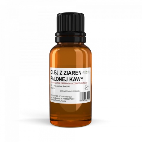 Olej z Palonej Kawy nierafinowany zimnotłoczony, Esent, 20 ml