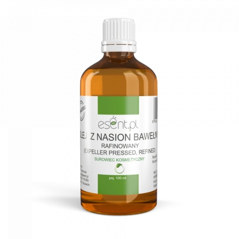 Olej z nasion Bawełny, rafinowany, Esent, 100ml