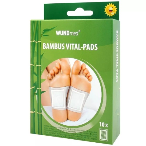 Plastry Witalne na Stopy Bambusowe, Wund Med, 10 szt