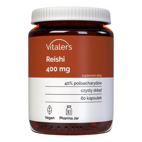 Reishi (Lakownica żółtawa) 400 mg, Vitaler's, 60 kapsułek