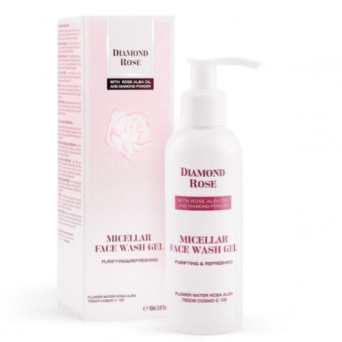 Różany Płyn Micelarny do Mycia Twarzy Diamond Rose, 150ml
