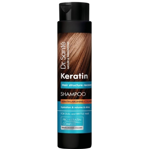 Szampon z Keratyną do Włosów Matowych i Łamliwych Dr.Sante Keratin, 250ml